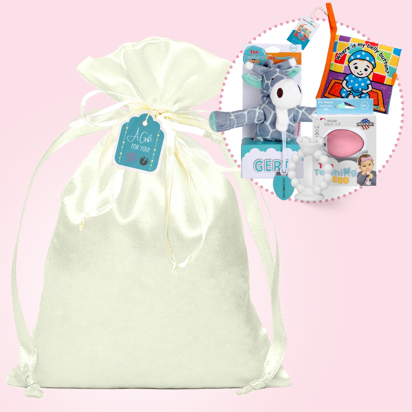 Pink Gift Set | Teething 0-12 Months