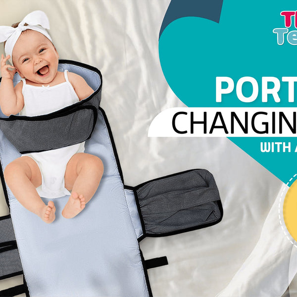 The Portable Diaper Changing Pad with Clean Hands Barrier The Teething Egg