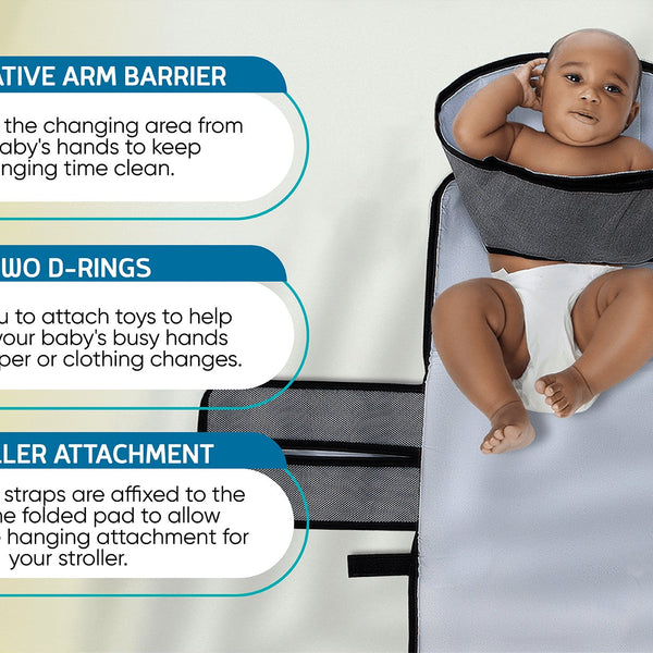 The Portable Diaper Changing Pad with Clean Hands Barrier The Teething Egg