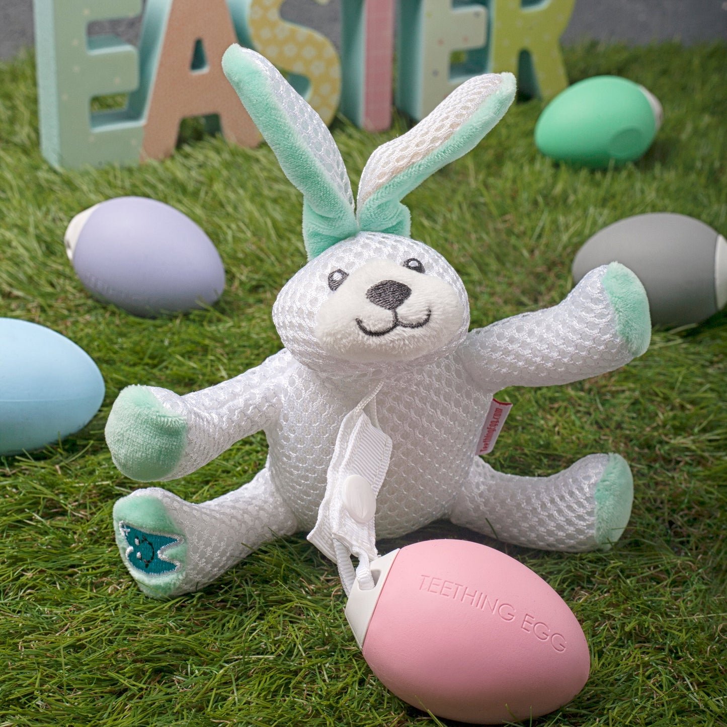 Bopsy Mint Bunny Teething Pal Attachment for Egg and Molar Magician Teething Pal- Bopsy Mint Bunny The Teething Egg