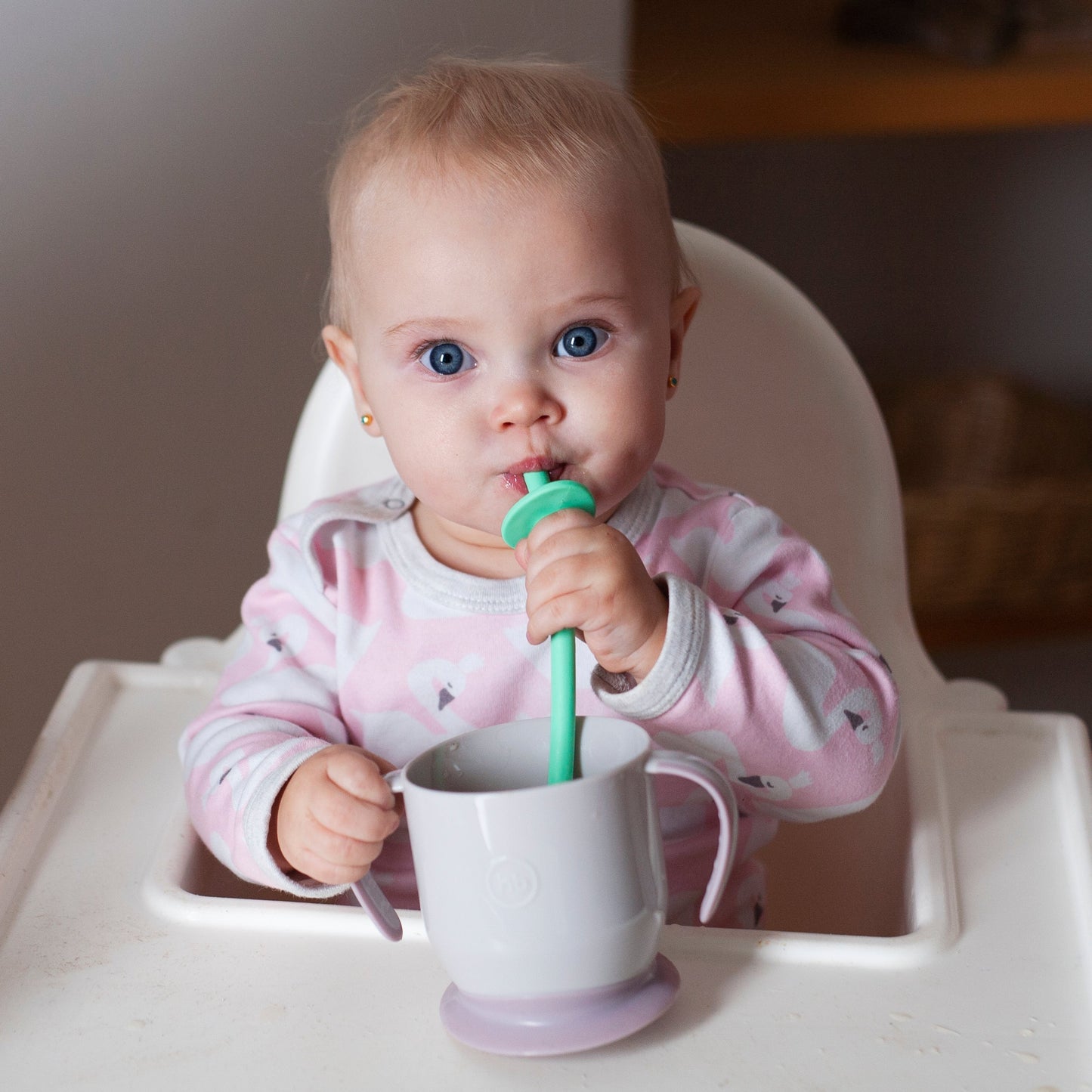 BabieStraws (Set of 2) Flexible Straws with Choke Guard BabieStraw The Teething Egg