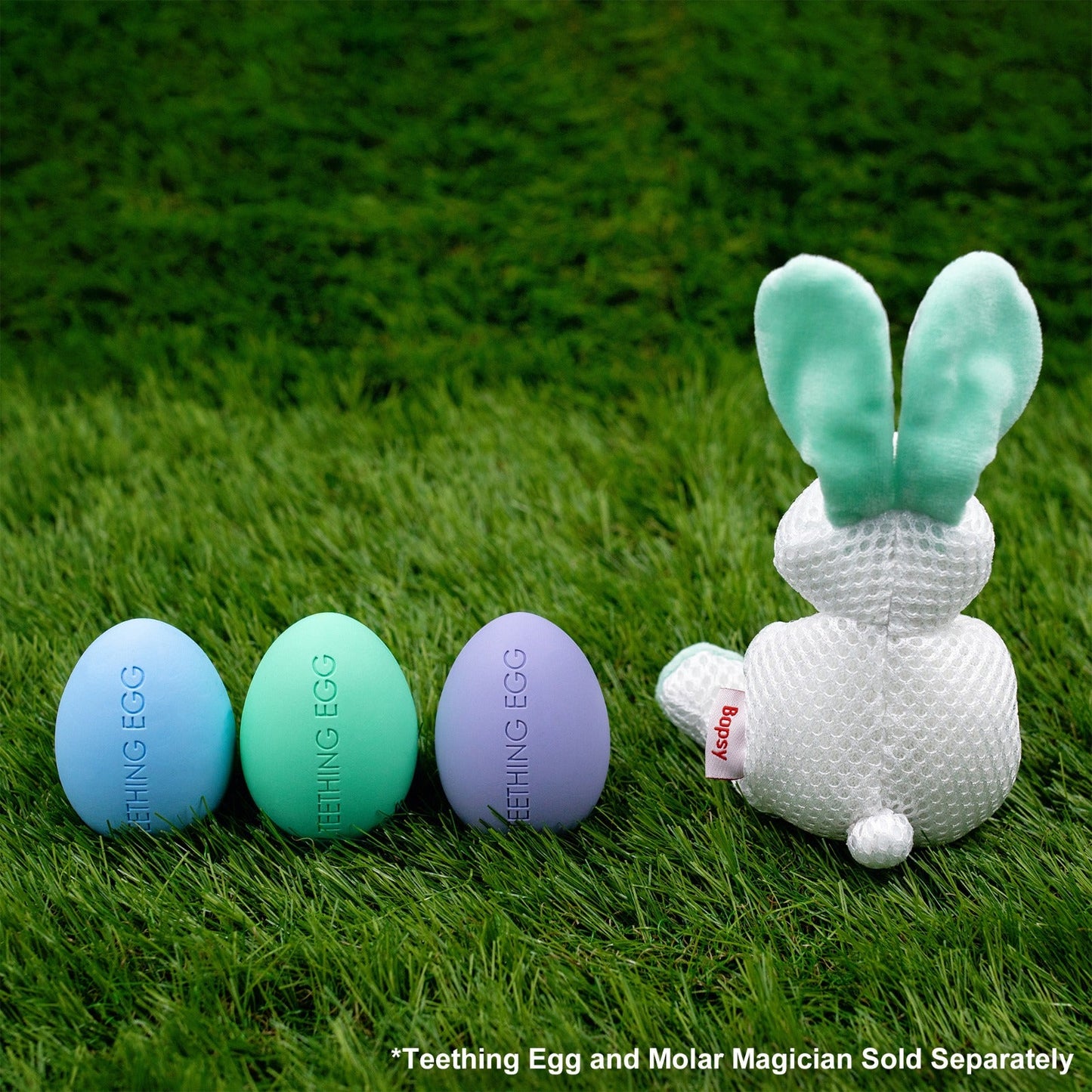 Bopsy Mint Bunny Teething Pal Attachment for Egg and Molar Magician Teething Pal- Bopsy Mint Bunny The Teething Egg