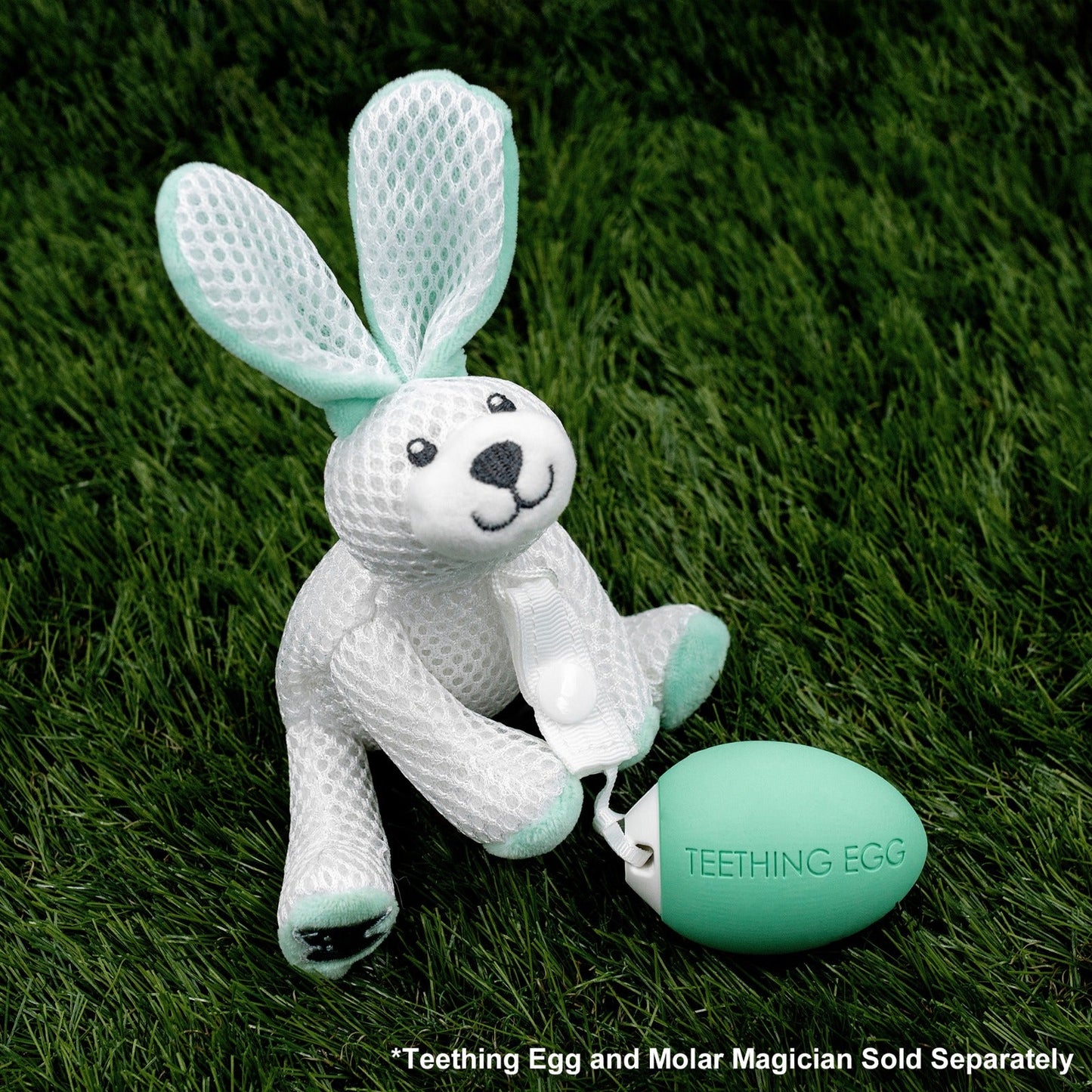 Bopsy Mint Bunny Teething Pal Attachment for Egg and Molar Magician Teething Pal- Bopsy Mint Bunny The Teething Egg