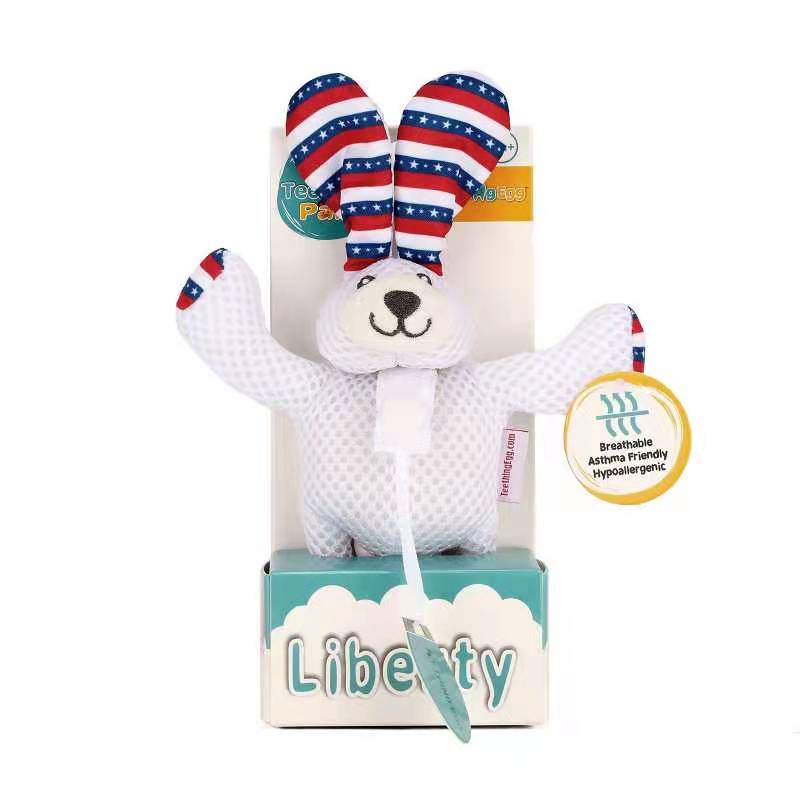 Liberty Bunny Teething Pal Attachment for Egg and Molar Magician Teething Pal- Liberty Bunny The Teething Egg