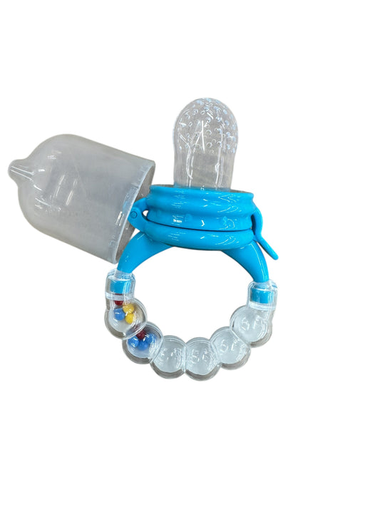 Blue feeder rattle
