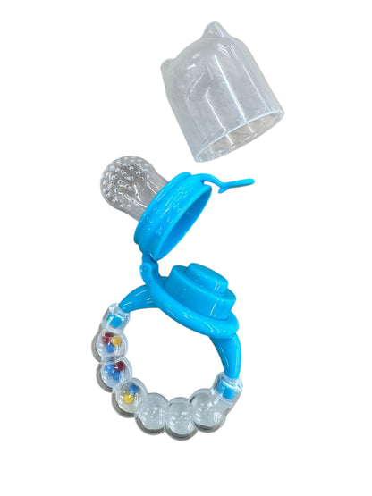Blue feeder rattle
