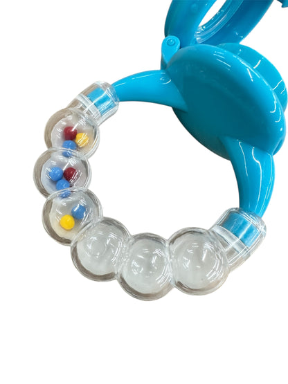 Blue feeder rattle