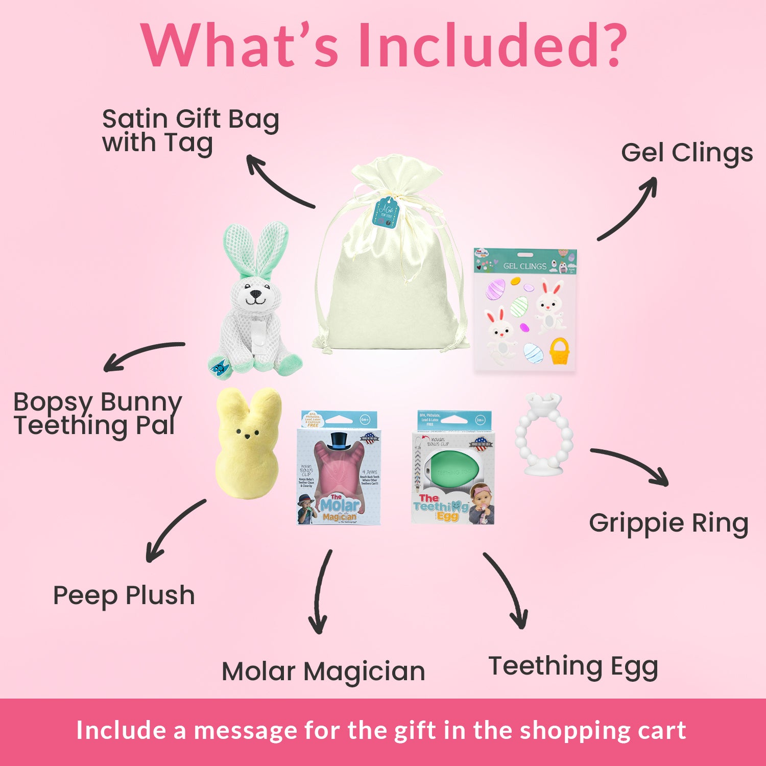 Easter Gift Set Pink The Teething Egg