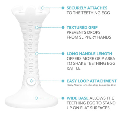 The Grippie Stick Grippie Stick White The Teething Egg 