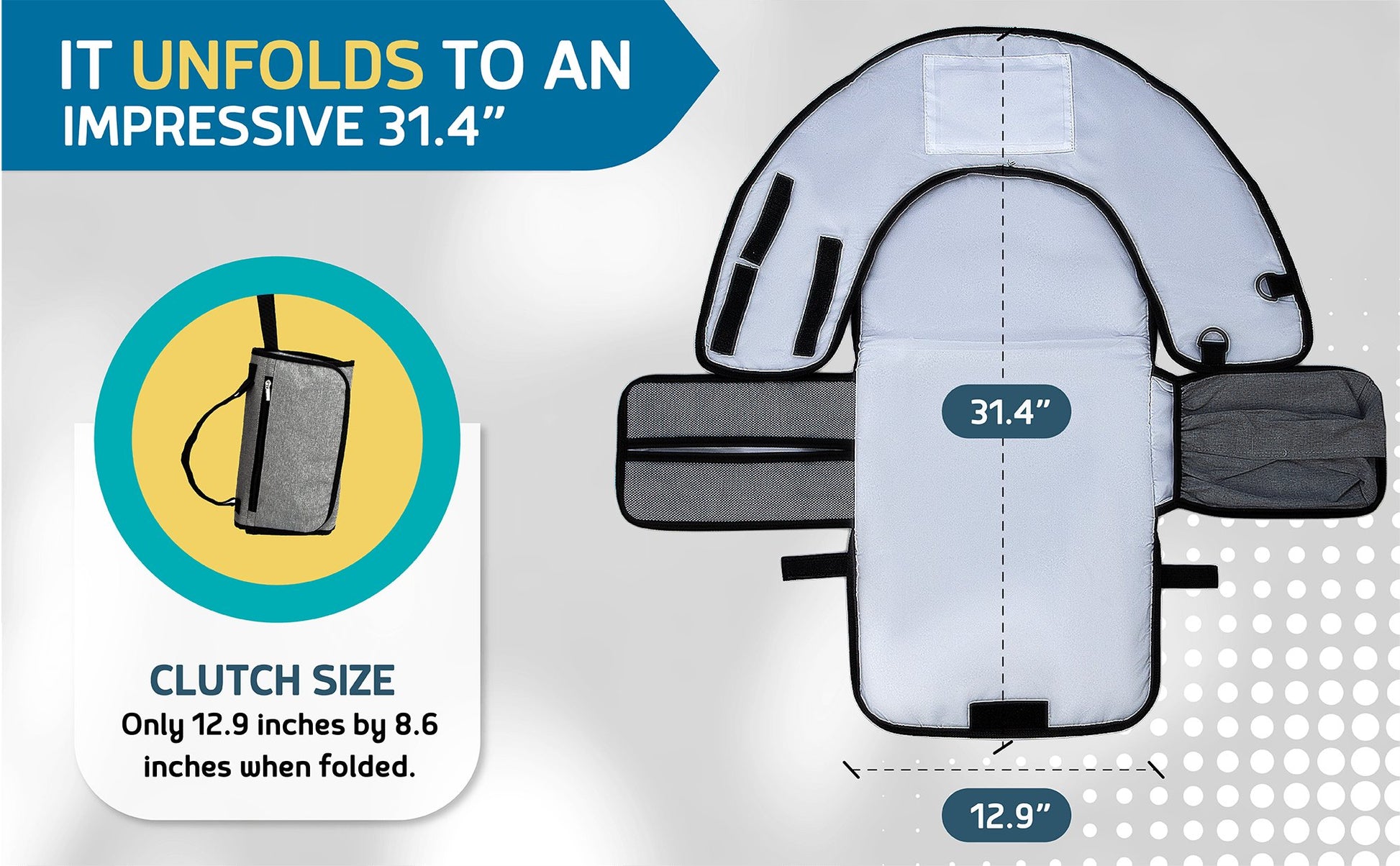 The Portable Diaper Changing Pad with Clean Hands Barrier The Teething Egg 