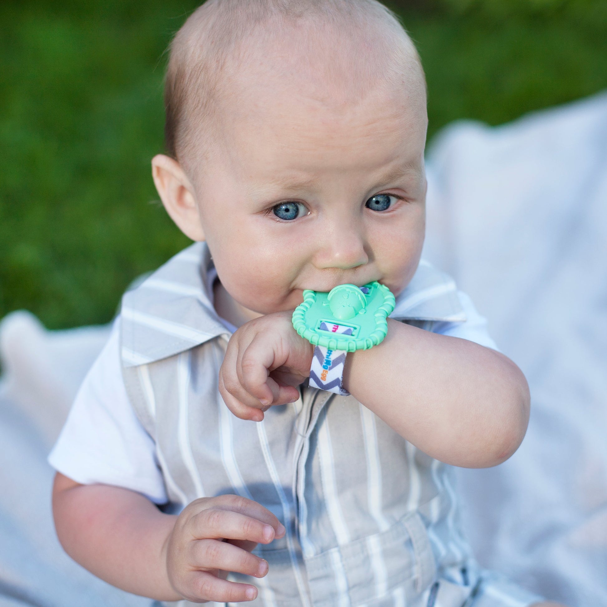 The Wristie Teether for Baby’s Wrist Wristie Teether The Teething Egg 