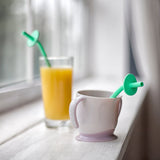 BabieStraws (Set of 2) Flexible Straws with Choke Guard BabieStraw The Teething Egg 