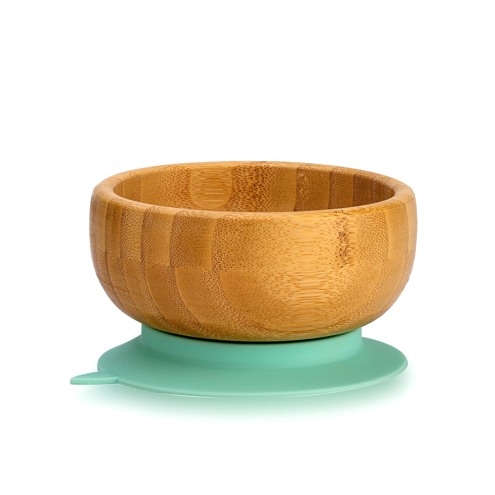 Avanchy Bamboo Baby Suction Bowl/Spoon Green