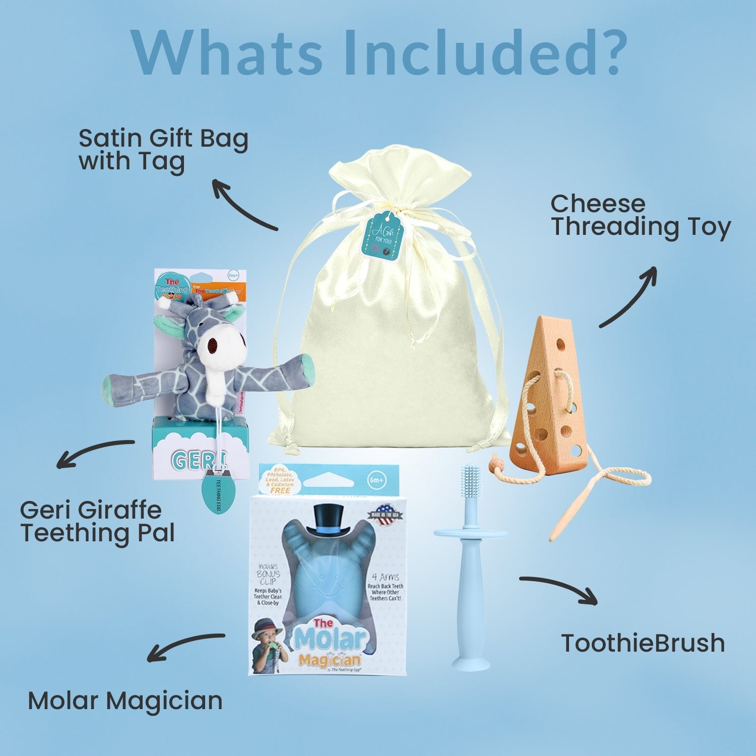 Blue Gift Set | 6-24 Months Molar Toothbrush