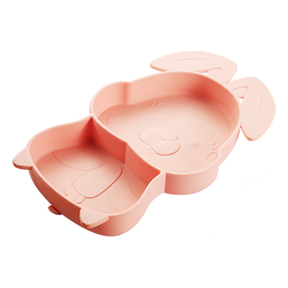 BunniePlate Toddler Training Plate- Pink BunnieCup The Teething Egg 