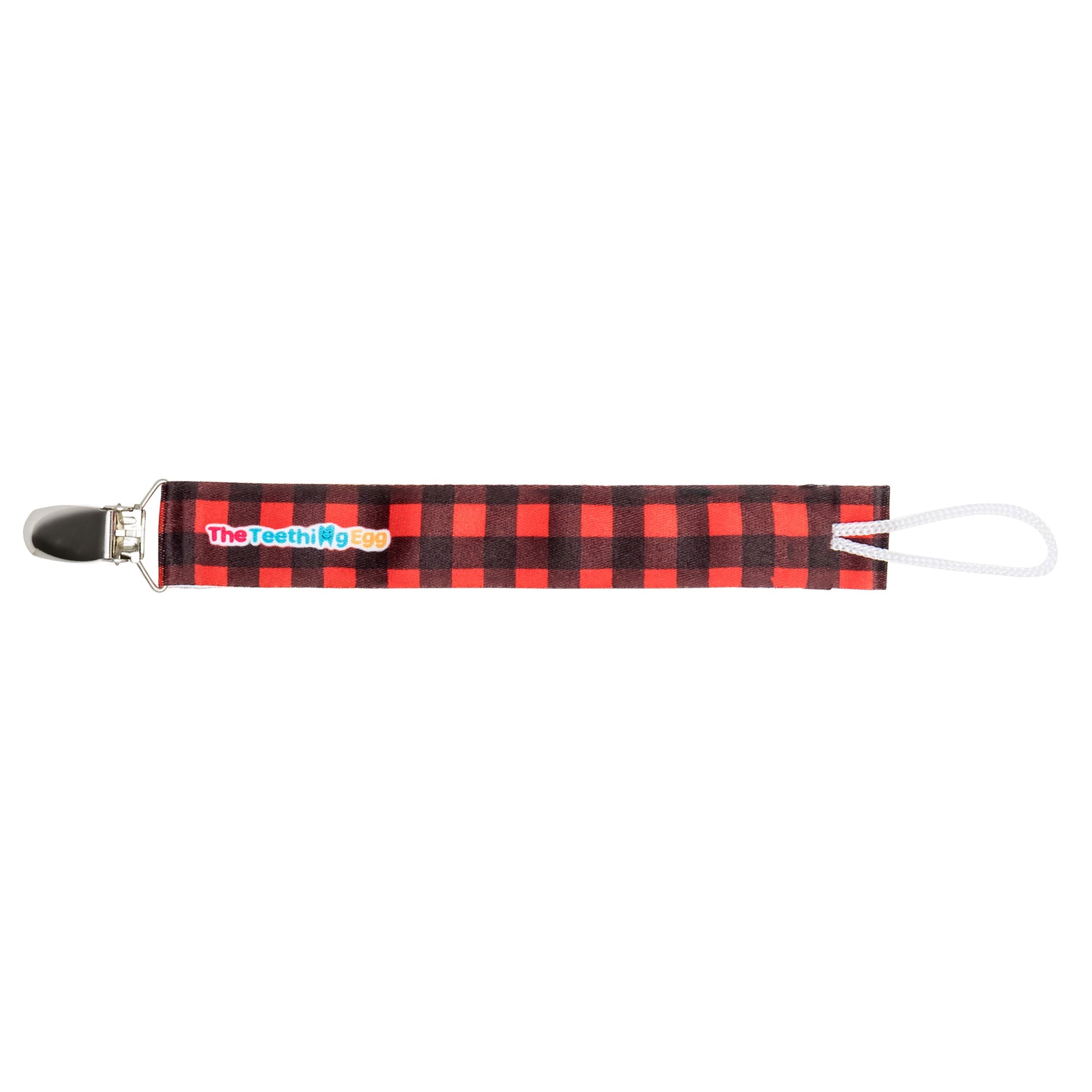 Companion Clips Attachment for Egg and Molar Magician Harness The Teething Egg Red Plaid 